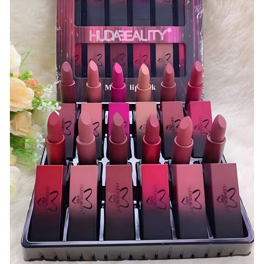 Huda Bullet Matte Lipstick Pack Off 12