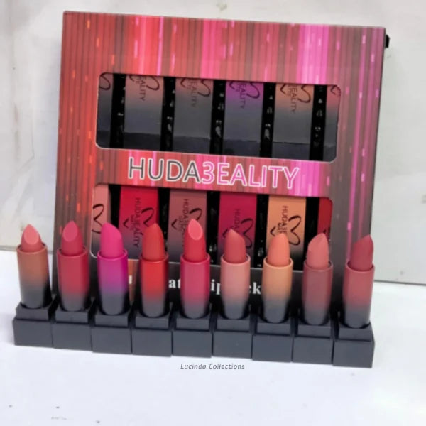 Huda Bullet Matte Lipstick Pack Off 12
